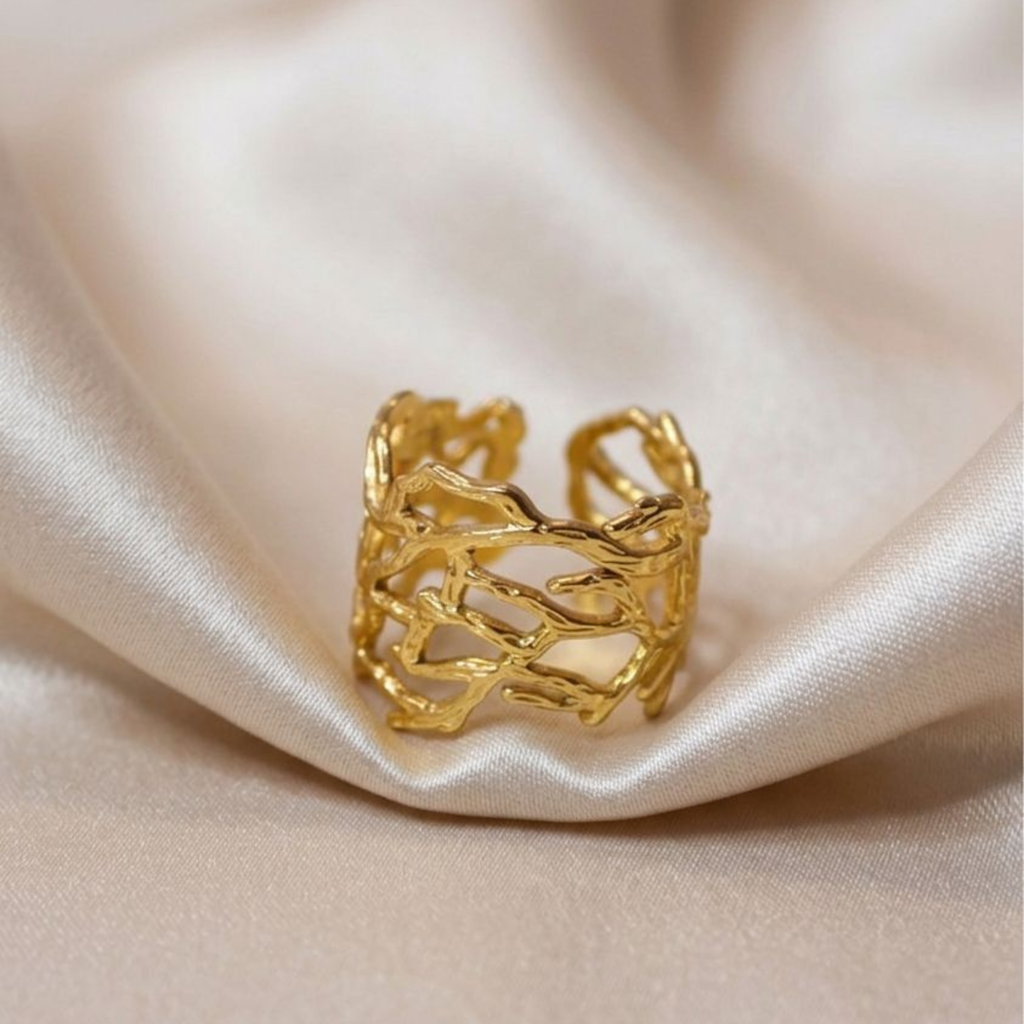 Anillo Silva  Dorado