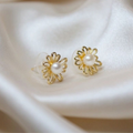 Aretes Cataleya Dorado