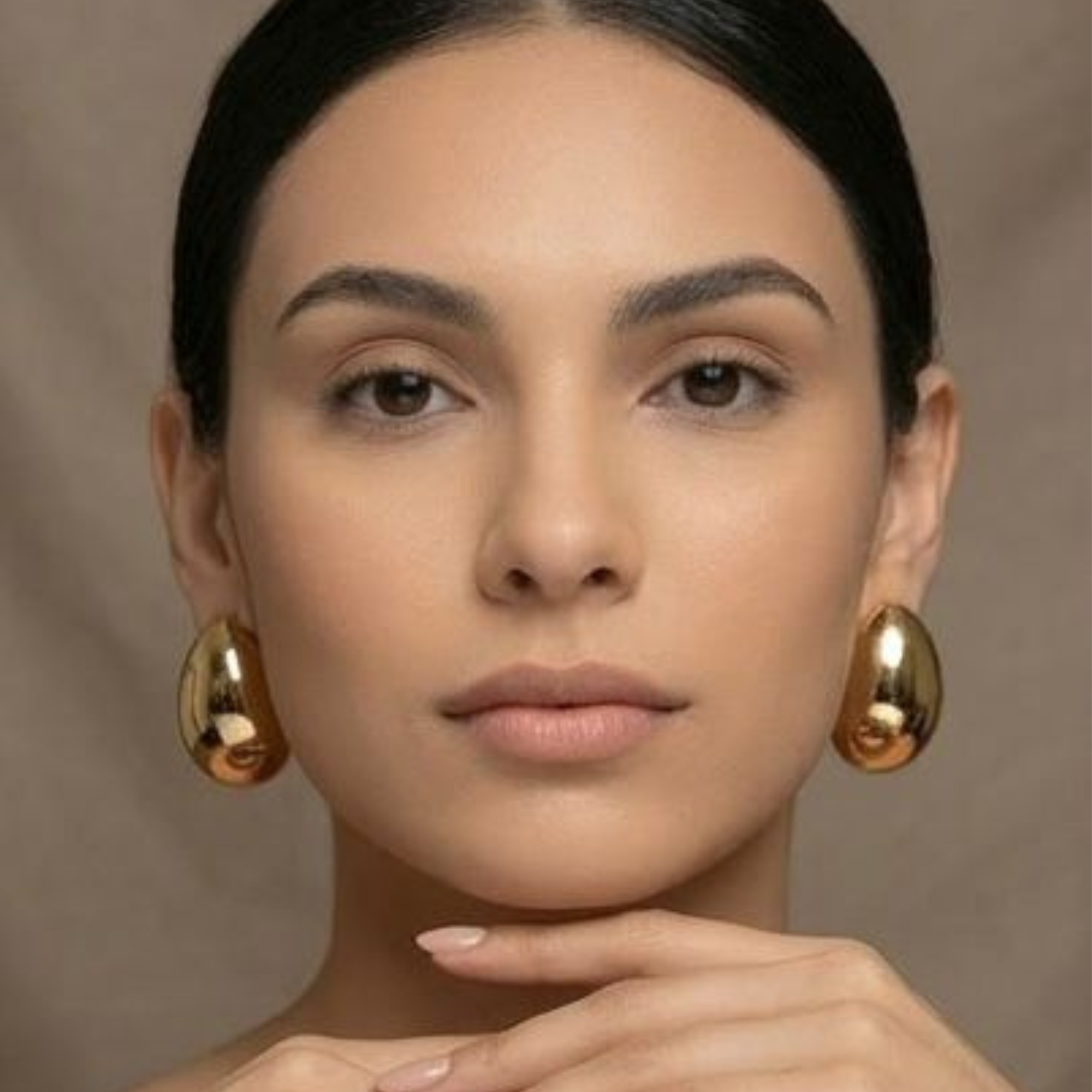 Aretes Gotas Dorada