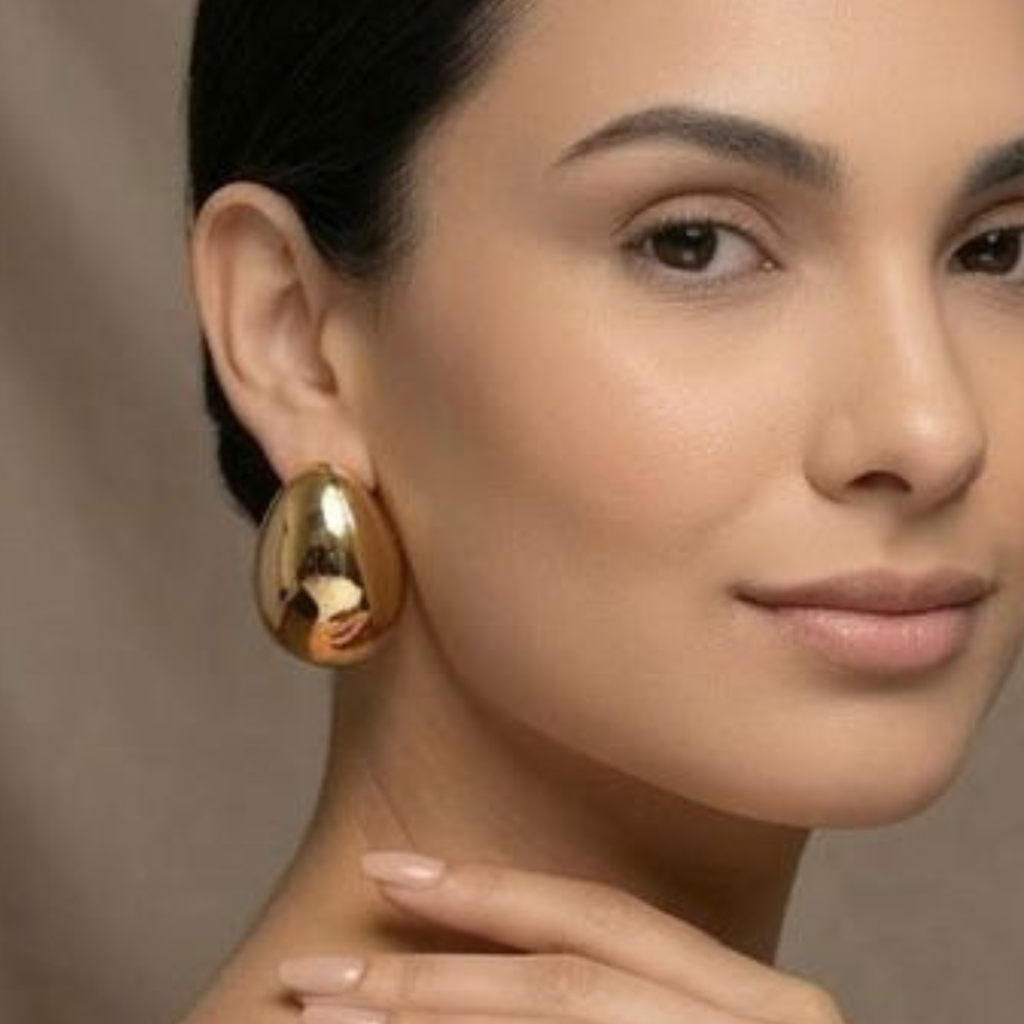 Aretes Gotas Dorada