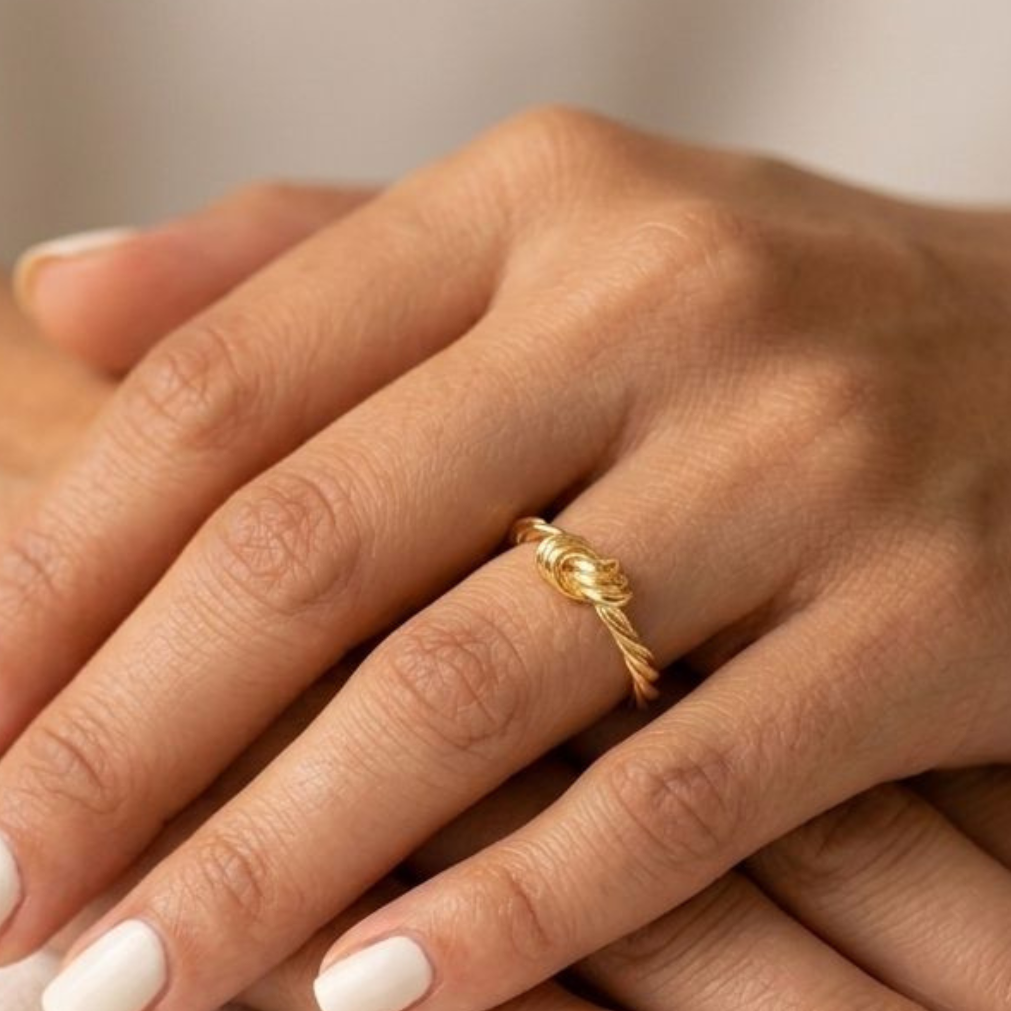 Anillo Nudo Dorado