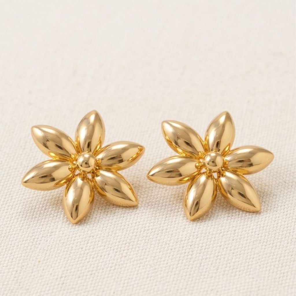 Aretes Bloom Dorada