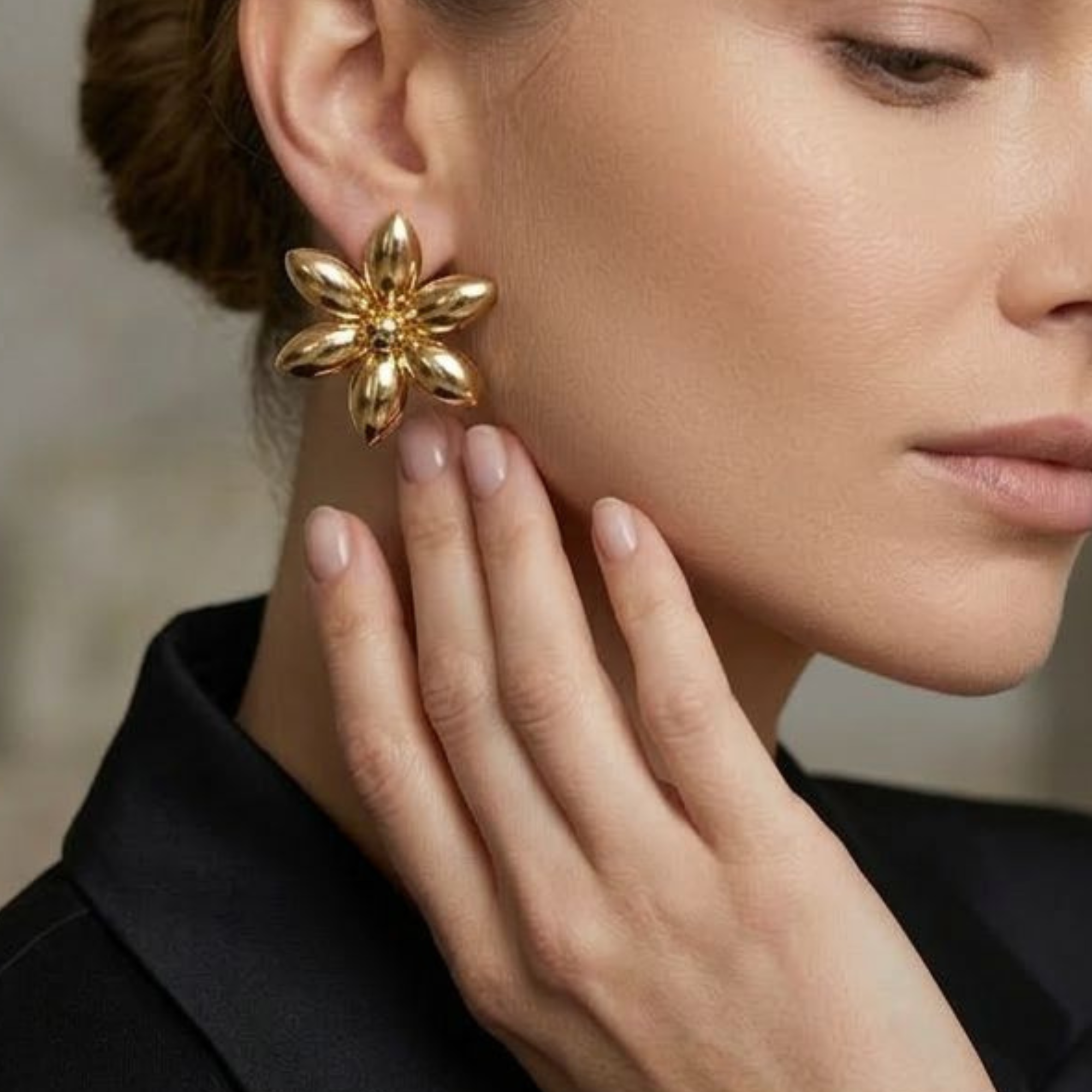 Aretes Bloom Dorada