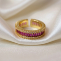 Anillo Rubí Dorado