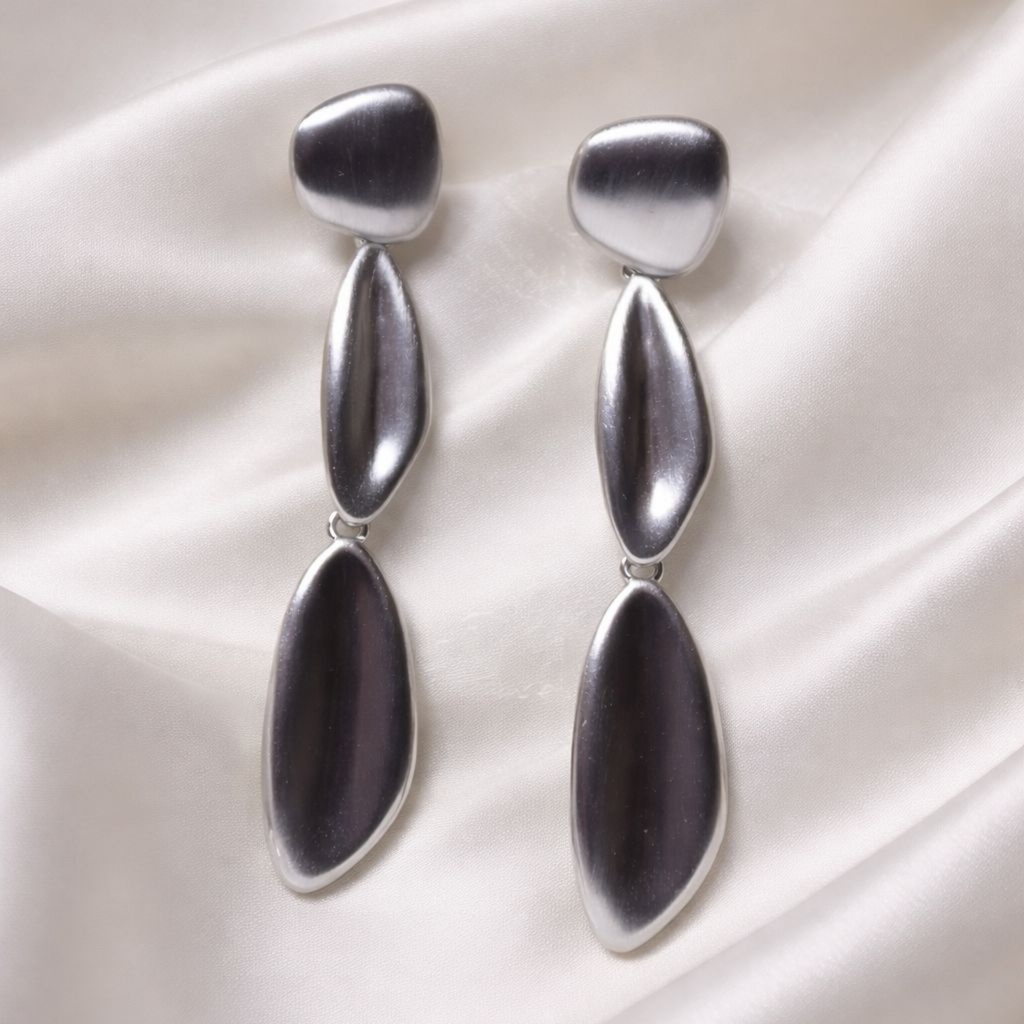 Aretes Elegans Plateado