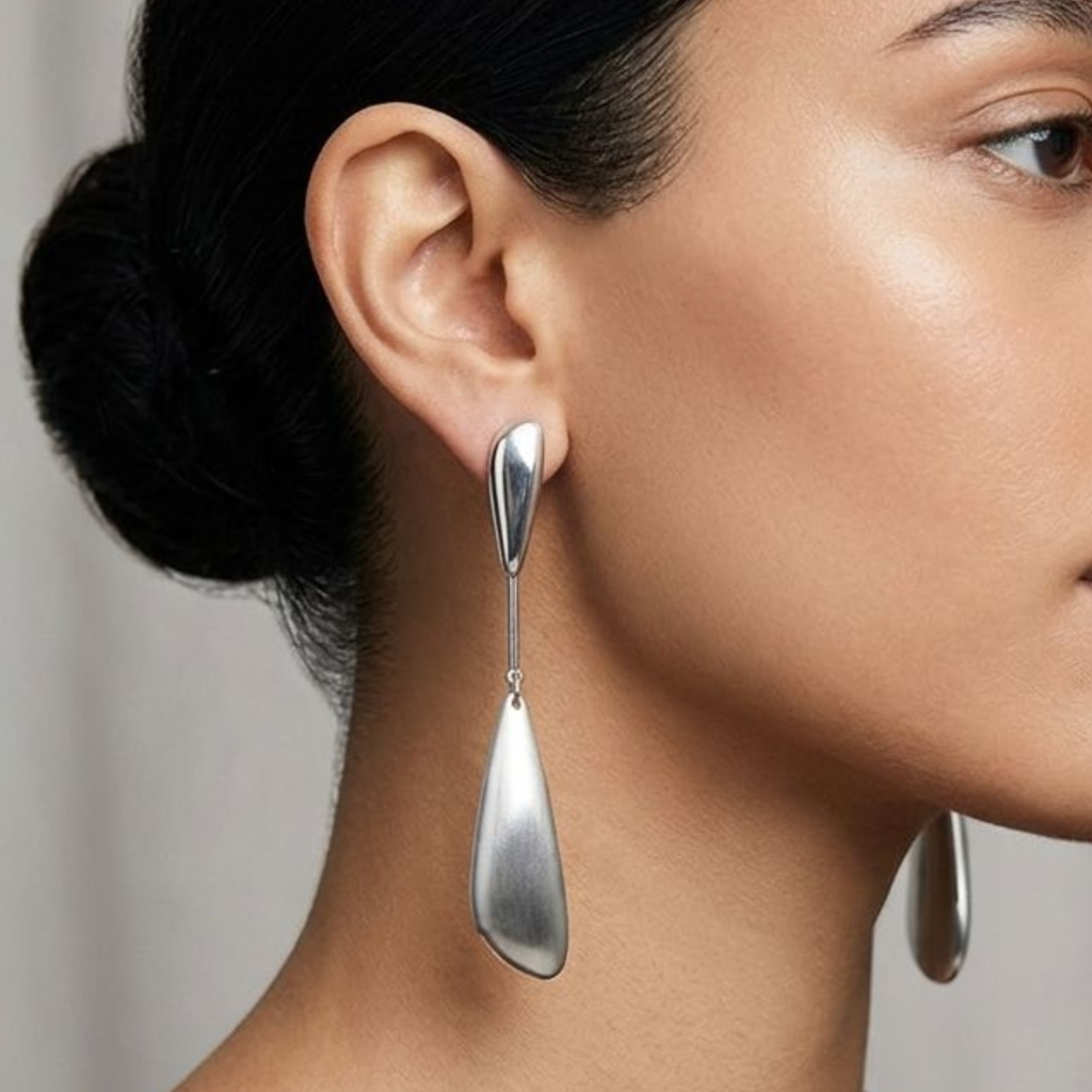 Aretes Irene Plateados