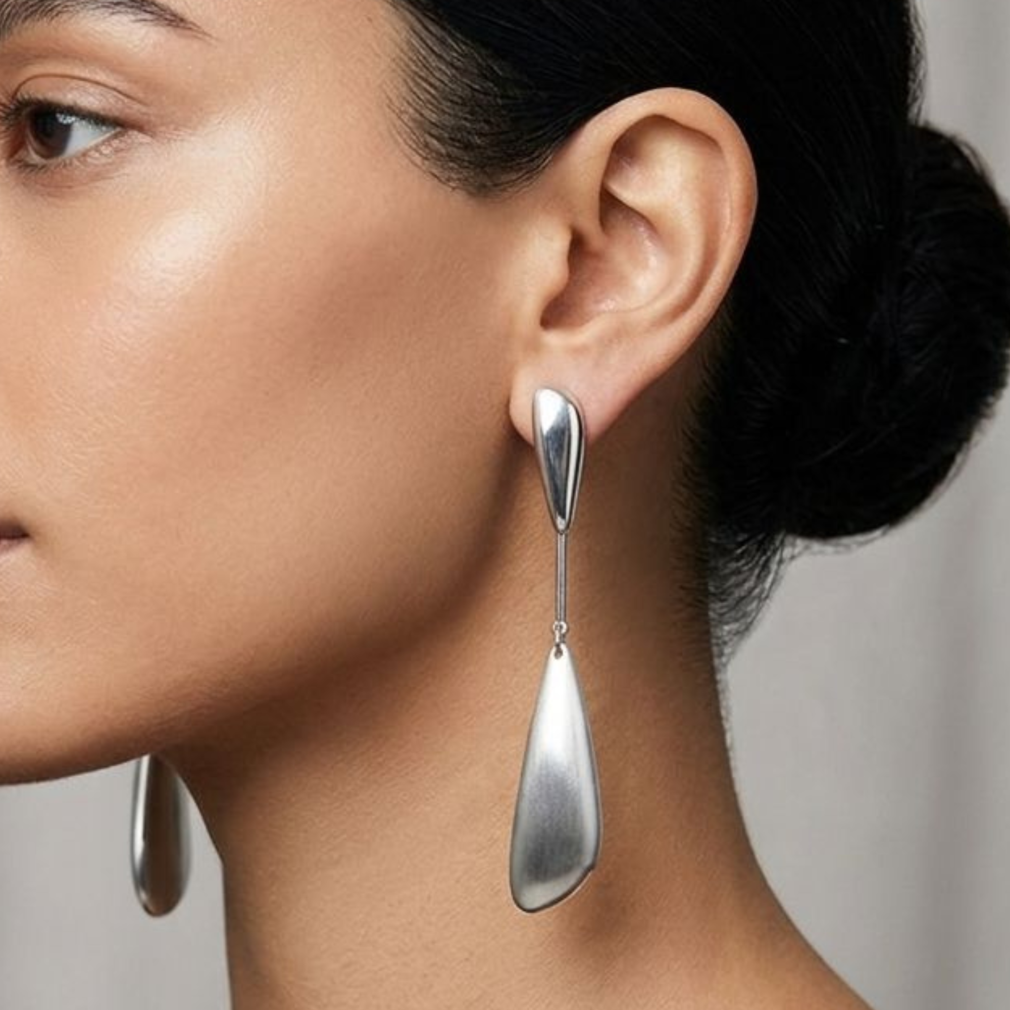 Aretes Irene Plateados