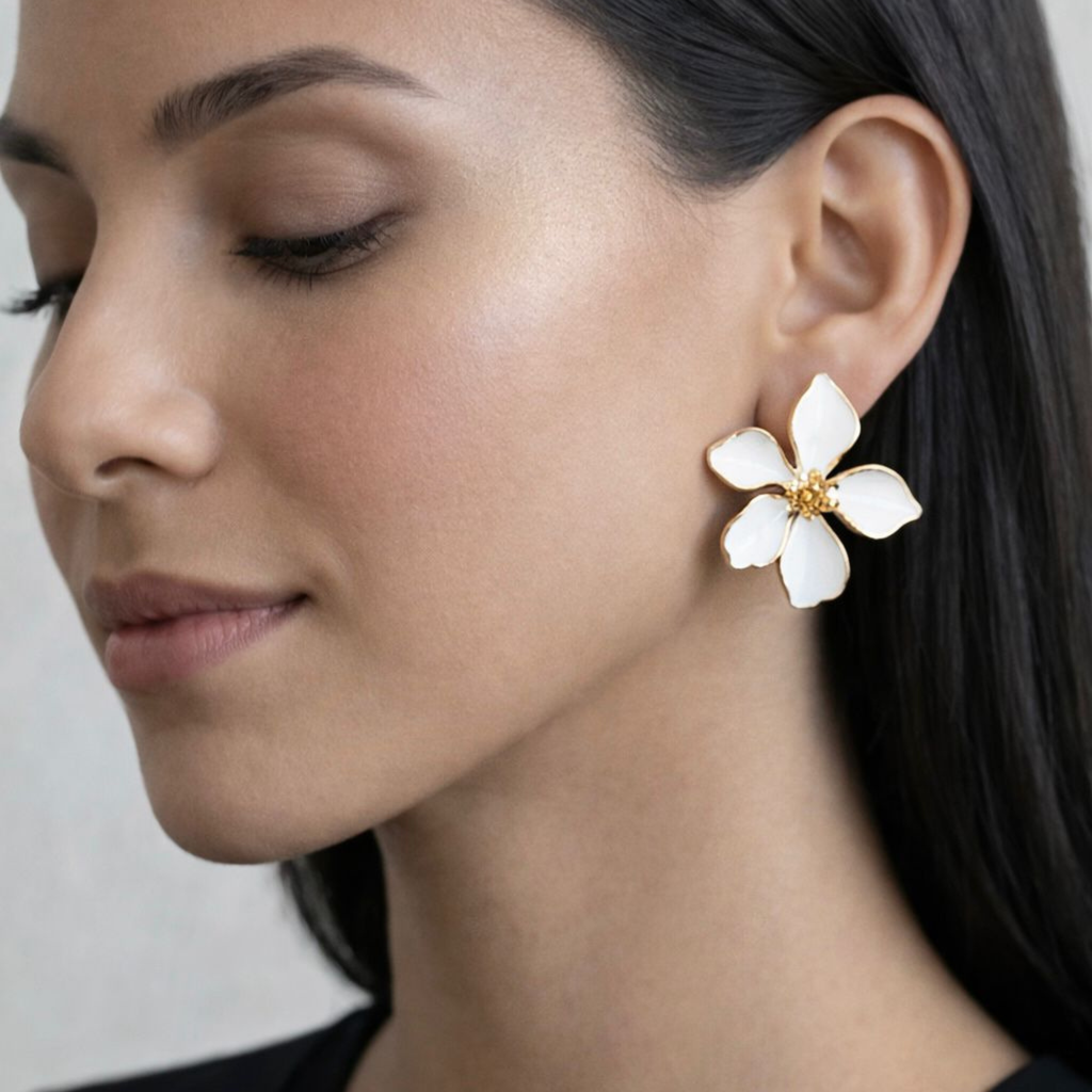 Aretes Elegance Blanco