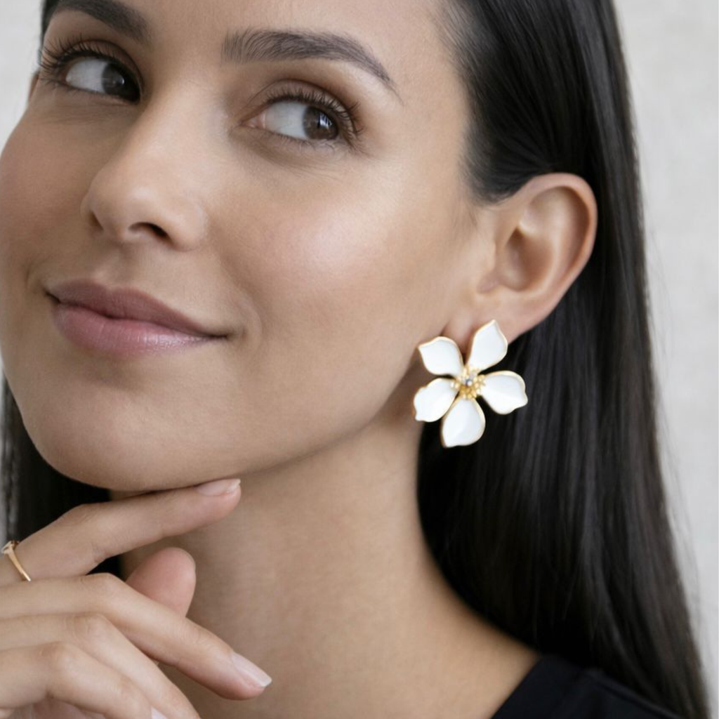 Aretes Elegance Blanco