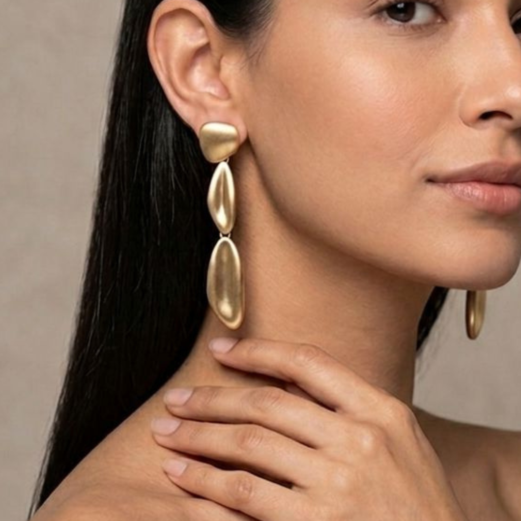 Aretes Elegans Dorado